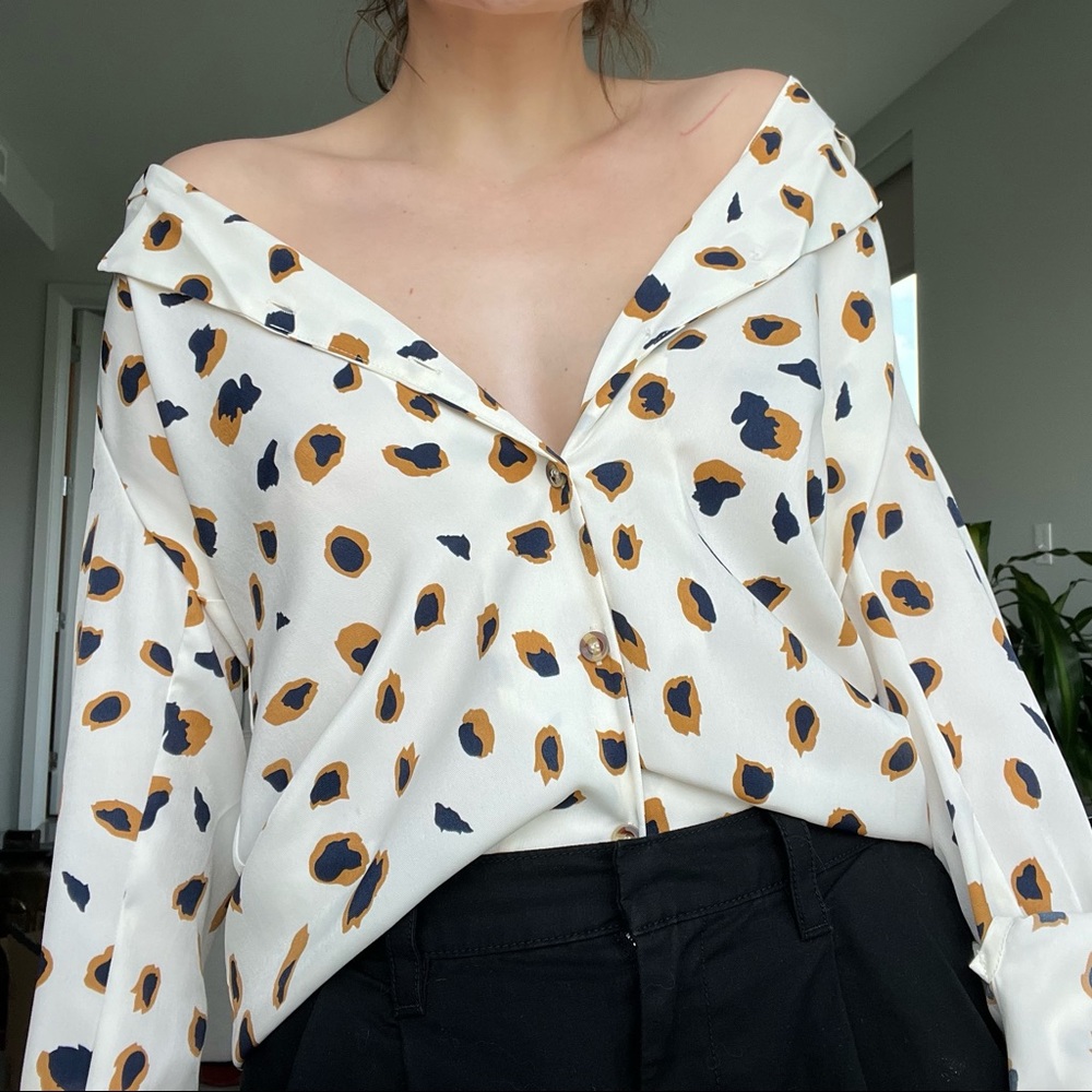 Print Signature Blouse